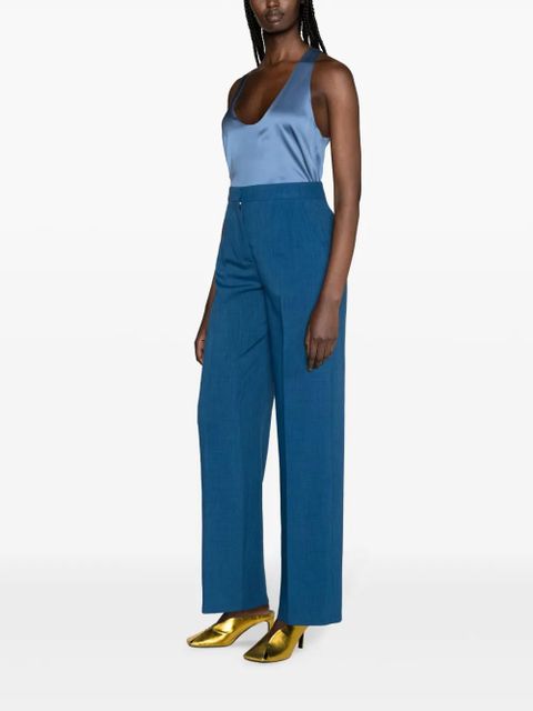 Tory Burch tailored melange trousers - Blue