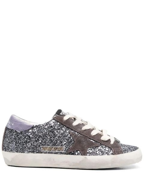 Golden Goose Super-Star glitter sneakers - Silver - zdjęcie produktu nr 1