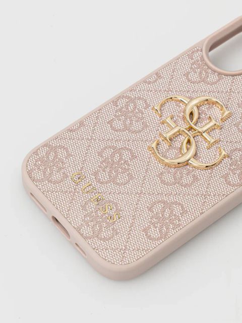 Guess etui na telefon iPhone 16 kolor różowy GUHCP16S4GMGPI