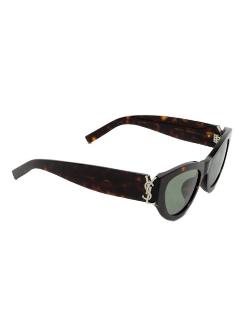 Saint Laurent Eyewear SL M94 tortoiseshell logo sunglasses - Brown - zdjęcie produktu nr 2