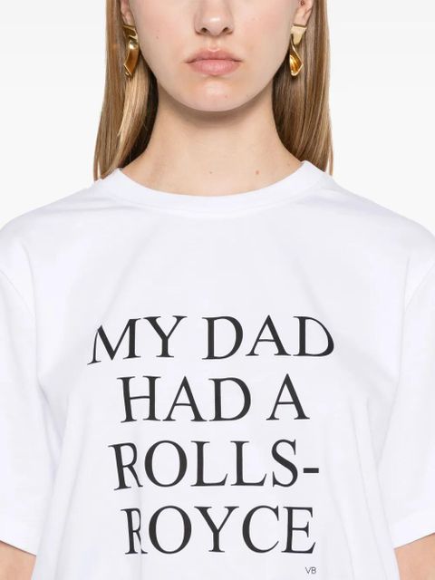 Victoria Beckham text-print T-shirt - White