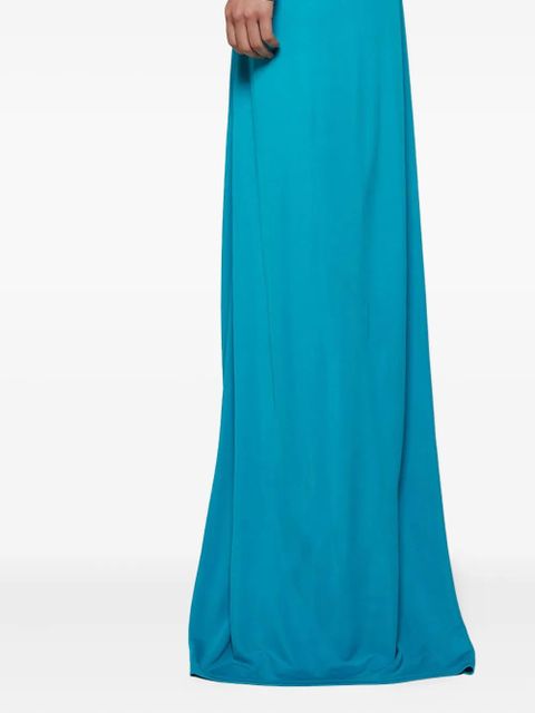 Christopher Esber Bezel Quartz ruched skirt - Blue