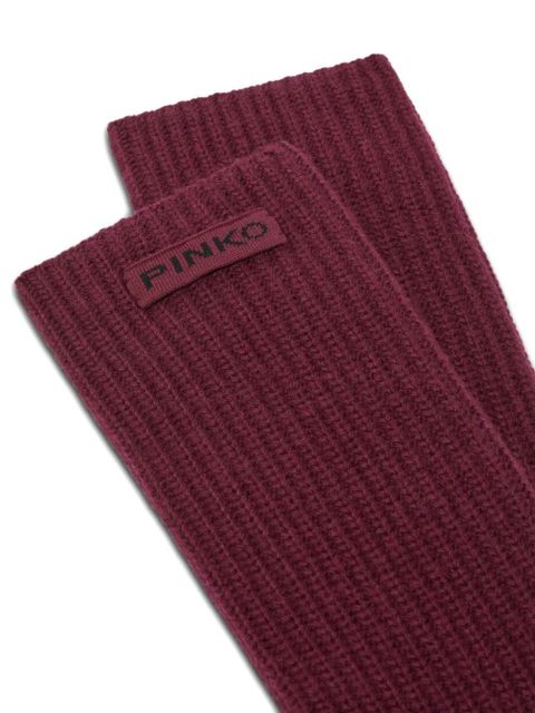 PINKO ribbed gloves - Red - zdjęcie produktu nr 2