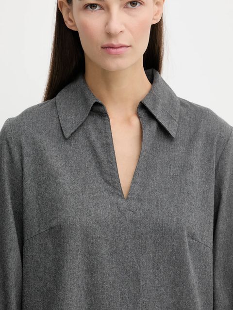 Marc O'Polo sukienka bawełniana kolor szary mini prosta 510089621497