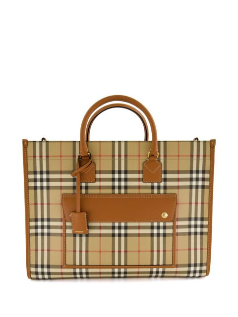 Burberry medium Freya tote bag - Brown - zdjęcie produktu nr 1