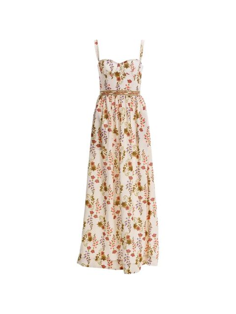Agua By Agua Bendita Marcia aura floral-print maxi dress - Neutrals - zdjęcie produktu nr 1