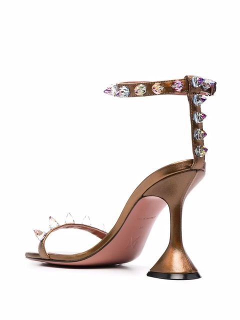 Amina Muaddi Julia sandals - Brown