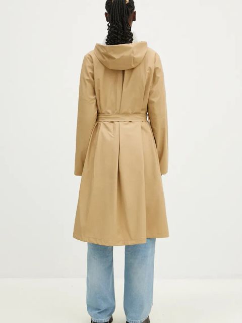 Rains kurtka A-Line Longer W Jacket W3 damska kolor beżowy przejściowa 12040.24