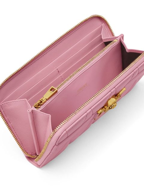 Versace Medusa '95 quilted long wallet - Pink