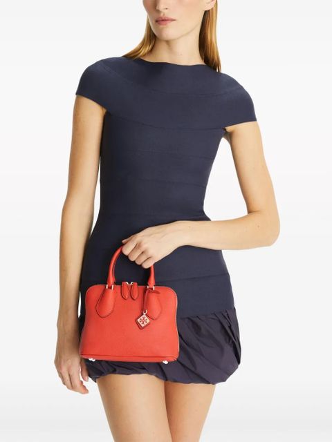 Tory Burch mini Swing leather satchel - Orange - zdjęcie produktu nr 2