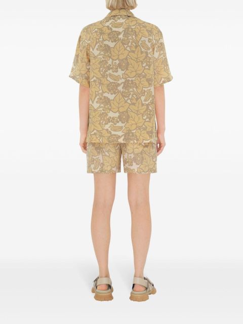 Burberry Ivy silk shirt - Neutrals