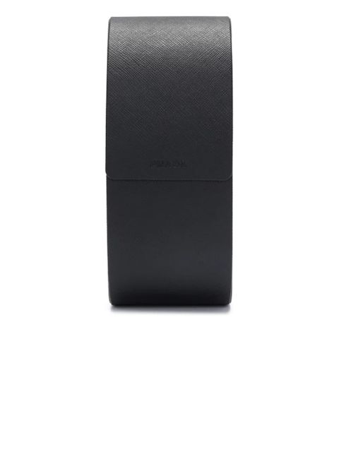 Prada Eyewear triangle-logo rectangle-frame sunglasses - Gold