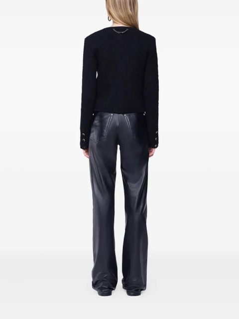 Rabanne textured button-up cardigan - Black - zdjęcie produktu nr 2