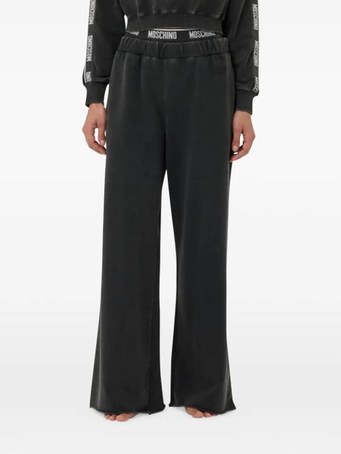 Moschino wide-leg cotton track pants - Black - zdjęcie produktu nr 2