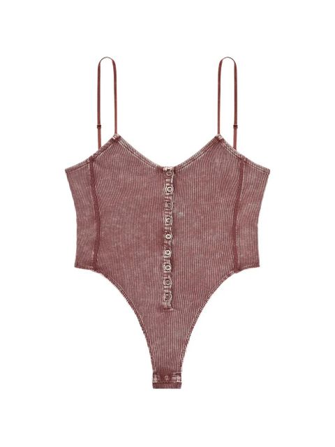 Diesel T-Ley ribbed button bodysuit - Brown - zdjęcie produktu nr 1