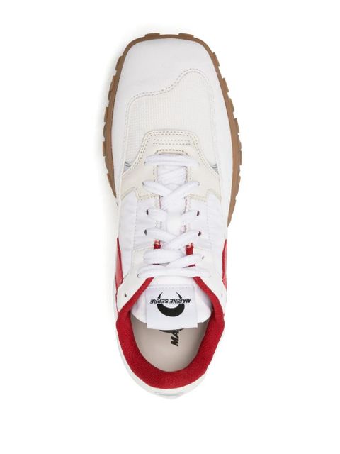 Marine Serre Ms Rise recycled-nylon sneakers - White