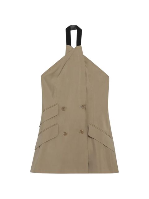 Max Mara Nuraghe double-breasted halterneck top - Neutrals - zdjęcie produktu nr 1