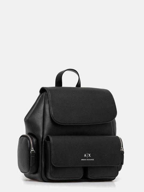 Armani Exchange plecak damski kolor czarny mały gładki XW001923 AF12589