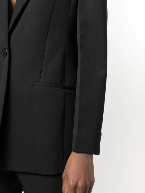 Givenchy single-breasted cape blazer - Black