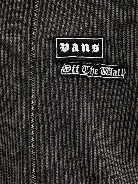 Vans kardigan bawełniany damski kolor szary VN000Q2ABLK1