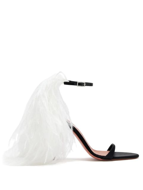 Amina Muaddi 105mm Jerry sandals - Black