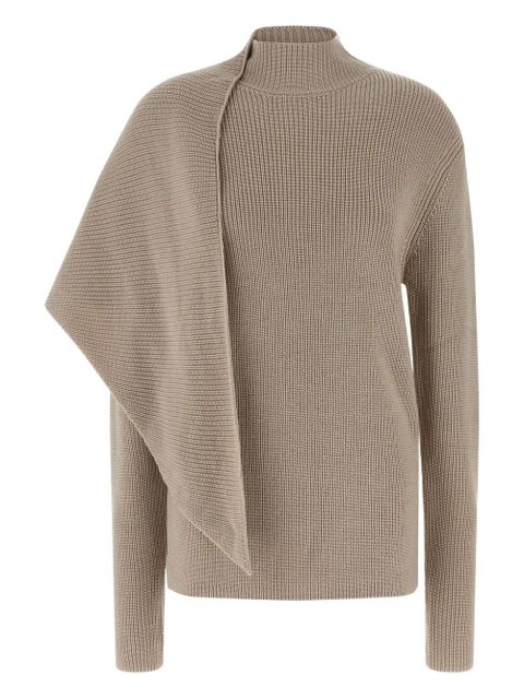 ENTIRE STUDIOS wrap turtleneck sweater - Neutrals - zdjęcie produktu nr 1