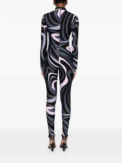 PUCCI high neck abstract-print jumpsuit - Black