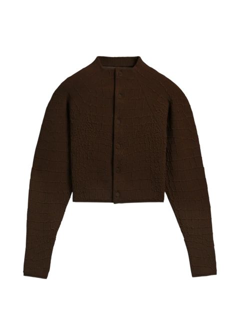Jacquemus buttoned textured cardigan - Brown - zdjęcie produktu nr 1