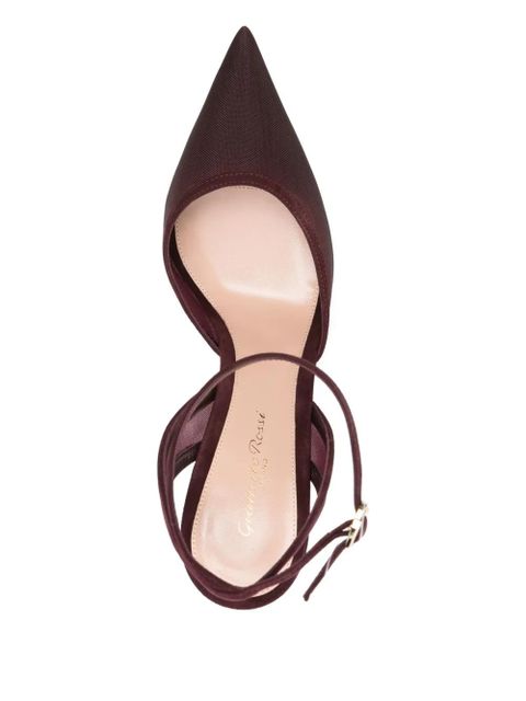 Gianvito Rossi 100mm suede heeled pumps - Red