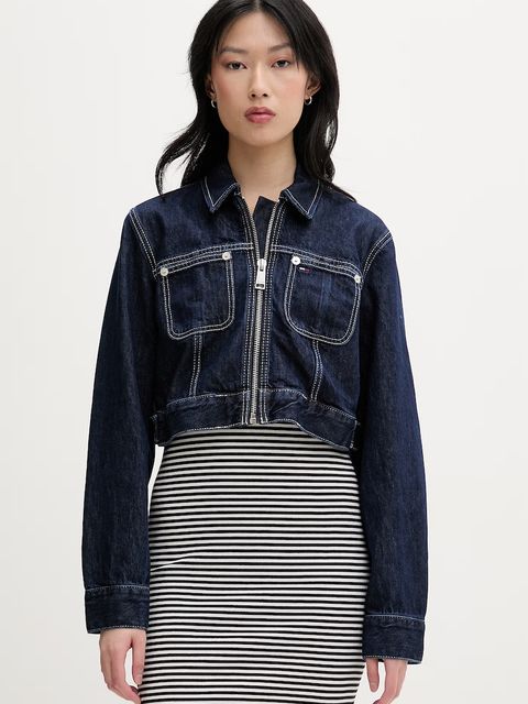 Tommy Jeans kurtka przejściowa damska jeansowa - zdjęcie produktu nr 1