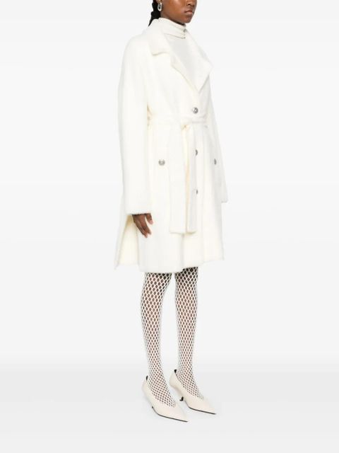 PINKO belted coat - White