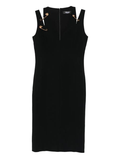 Versace safety-pin detail midi dress - Black - zdjęcie produktu nr 1