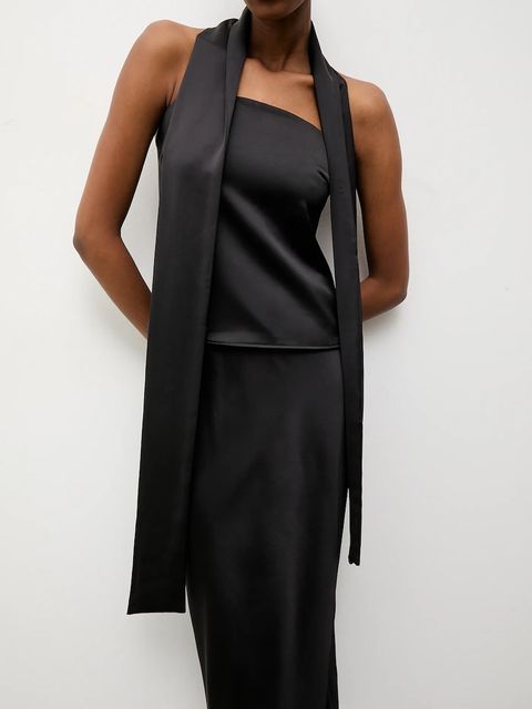 Answear.LAB top i spódnica damski kolor czarny