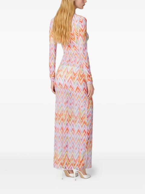 Missoni zigzag-pattern dress - Blue - zdjęcie produktu nr 2