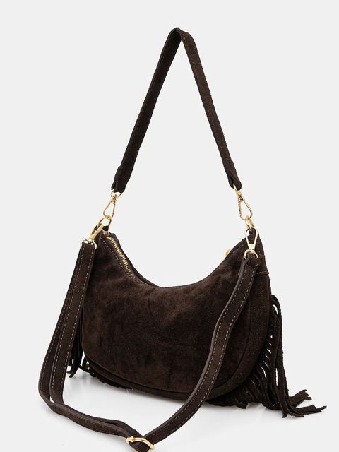 Answear.LAB torebka zamszowa kolor brązowy - zdjęcie produktu nr 2