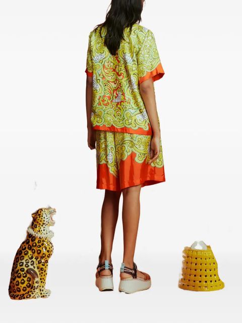 ALEMAIS Sierra silk shorts - Yellow