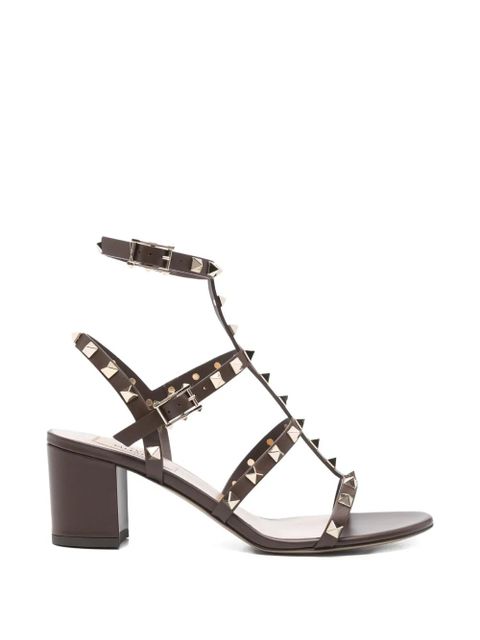 Valentino Garavani studded heeled sandals - Brown - zdjęcie produktu nr 1