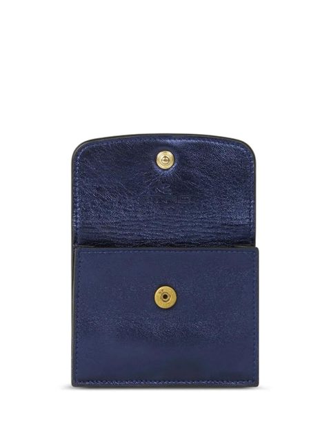 ETRO laminated leather cardholder - Blue