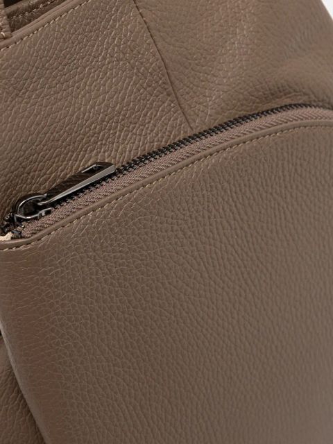 Answear.LAB plecak skórzany damski kolor beżowy mały gładki