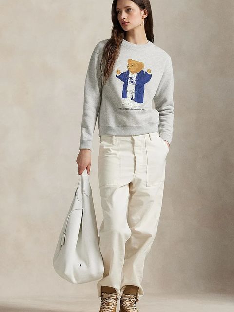 Polo Ralph Lauren bluza damska kolor szary 211972794