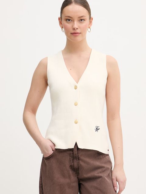 Tommy Hilfiger kamizelka damska bawełniana - zdjęcie produktu nr 1