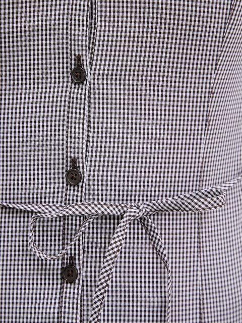 Hollister Co. koszula damska kolor brązowy slim z kołnierzykiem klasycznym KI340-5442