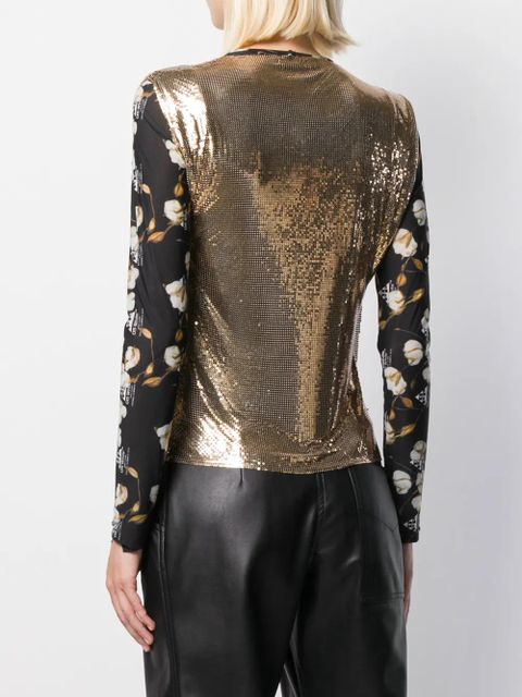 Rabanne embellished tank top - Gold
