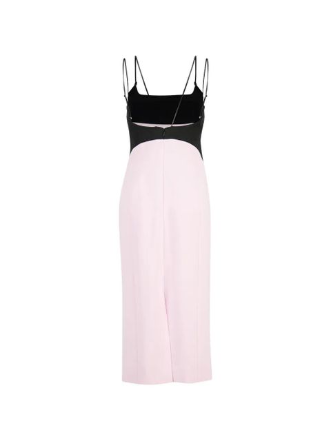 TOM FORD two-tone spaghetti-strap dress - Pink