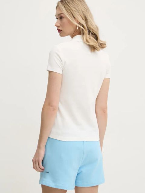 Tommy Jeans polo damski kolor beżowy DW0DW20160