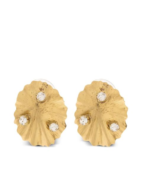 Ulla Johnson ruffled-design earrings - Gold - zdjęcie produktu nr 1