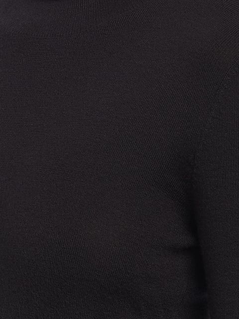 Prada roll-neck cashmere-silk jumper - Black