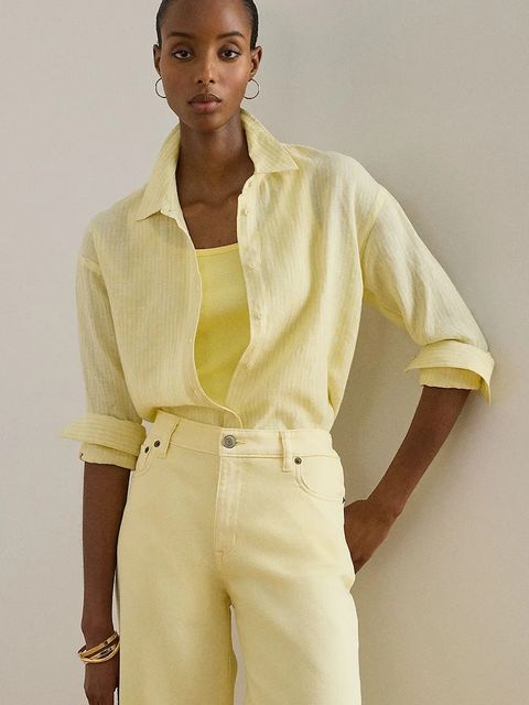 Lauren Ralph Lauren koszula damska lniana - zdjęcie produktu nr 2