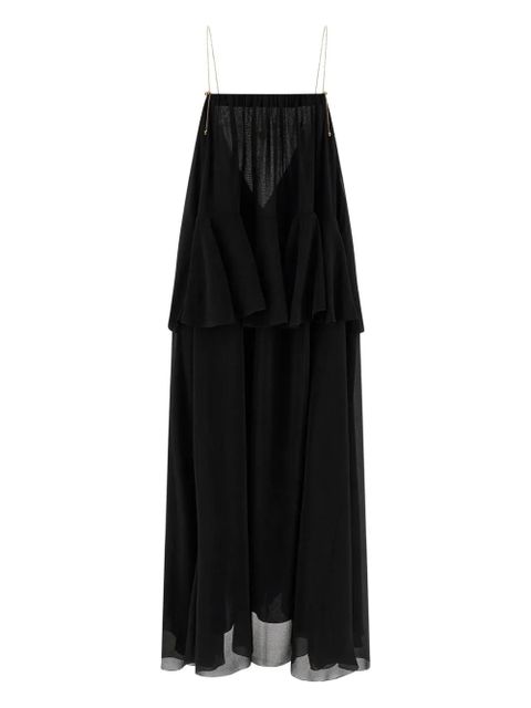 Chloé V-neck-detail maxi dress - Black - zdjęcie produktu nr 1