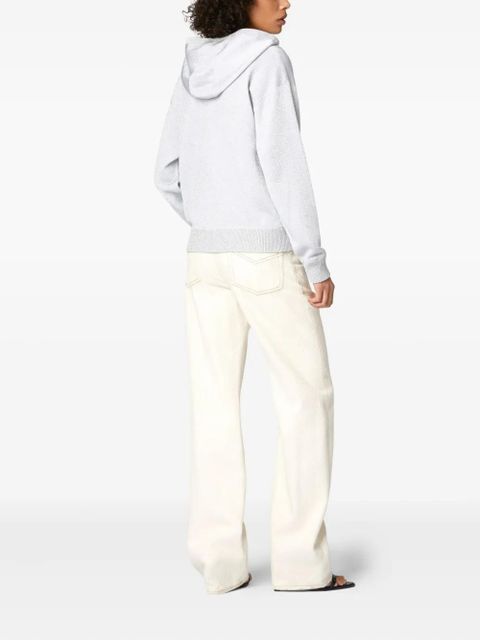 Missoni metallic-threading hoodie - Silver